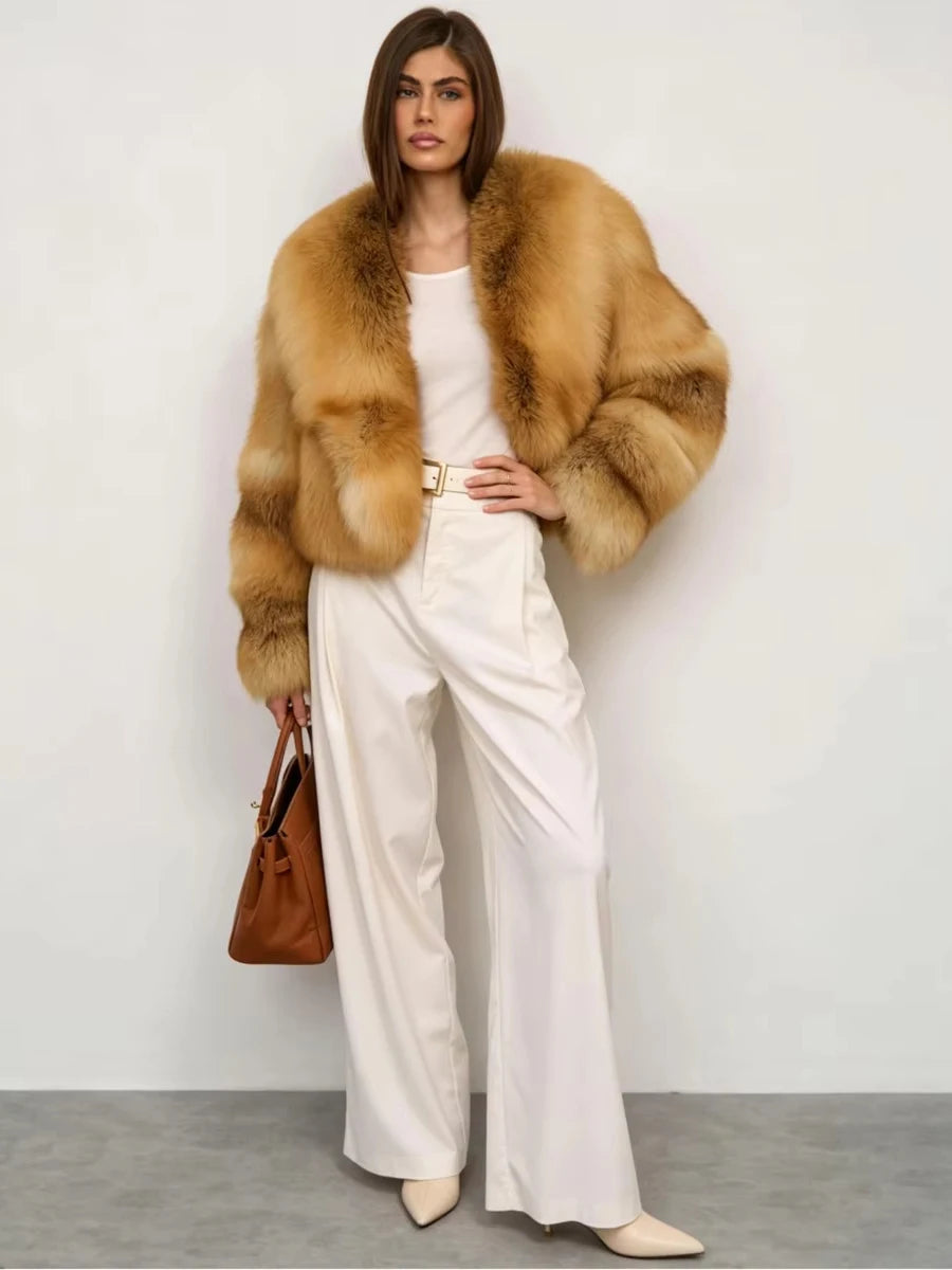  Winter Women Jacket Lapel 