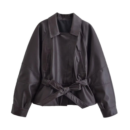 Women Fashion Black  Trench 