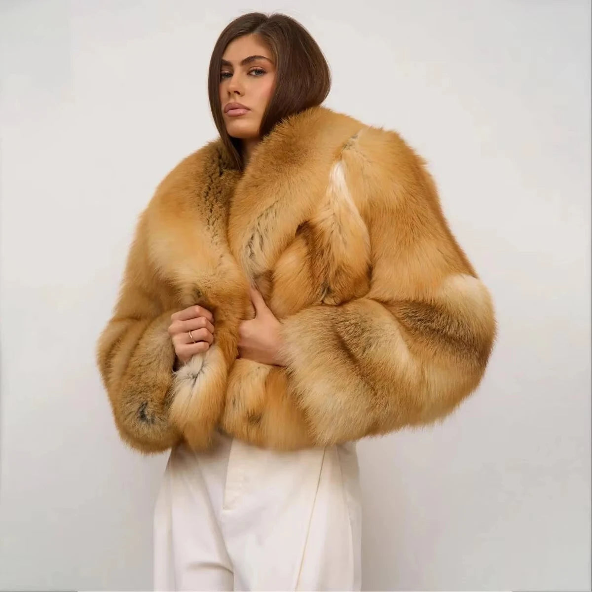  Winter Women Jacket Lapel 