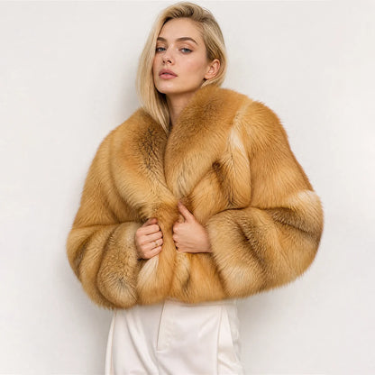  Winter Women Jacket Lapel 