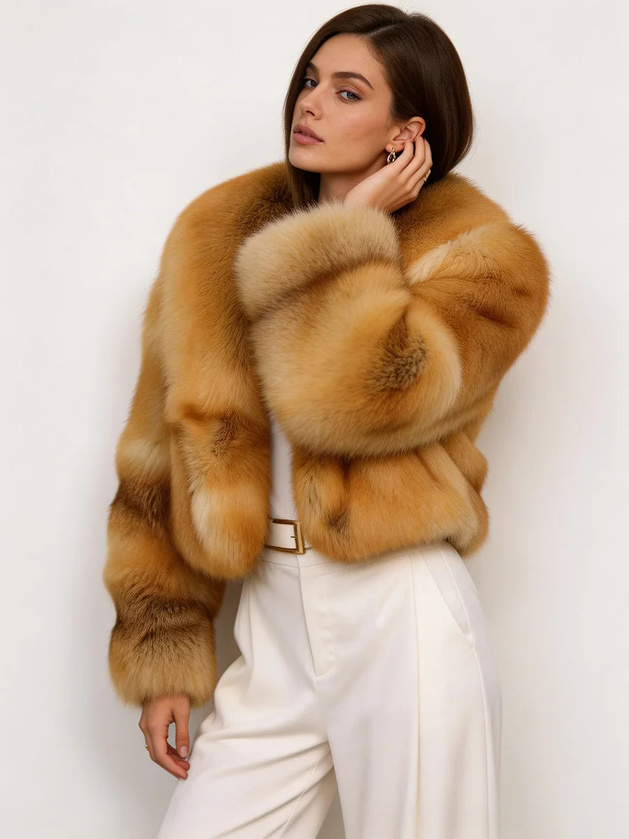  Winter Women Jacket Lapel 