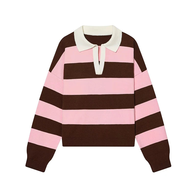 Autumn New  Polo Neck Pullover