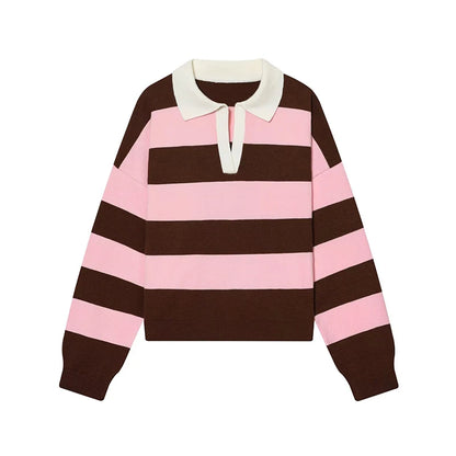 Autumn New  Polo Neck Pullover