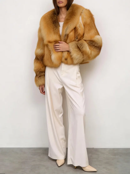  Winter Women Jacket Lapel 