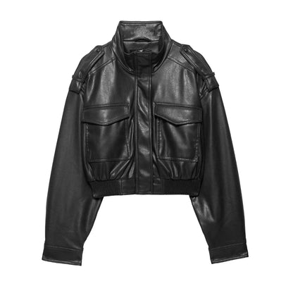 Women Jacket Vintage Bomber 
