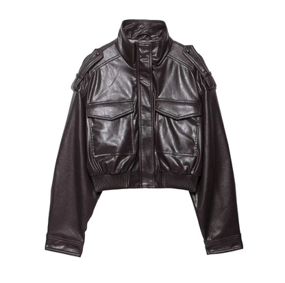 Women Jacket Vintage Bomber 