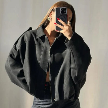  Jacket Women'S Bomber Jacket Oversized 